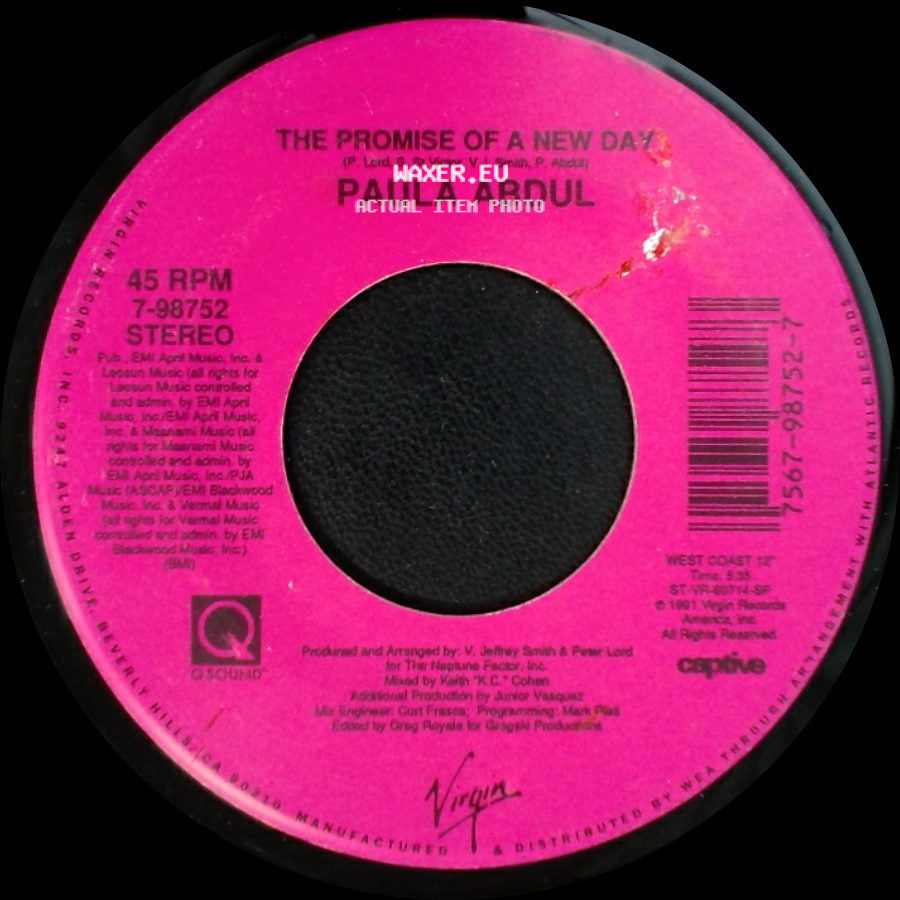 Paula Abdul - The Promise Of A New Day / The Promise Of A New Day side B