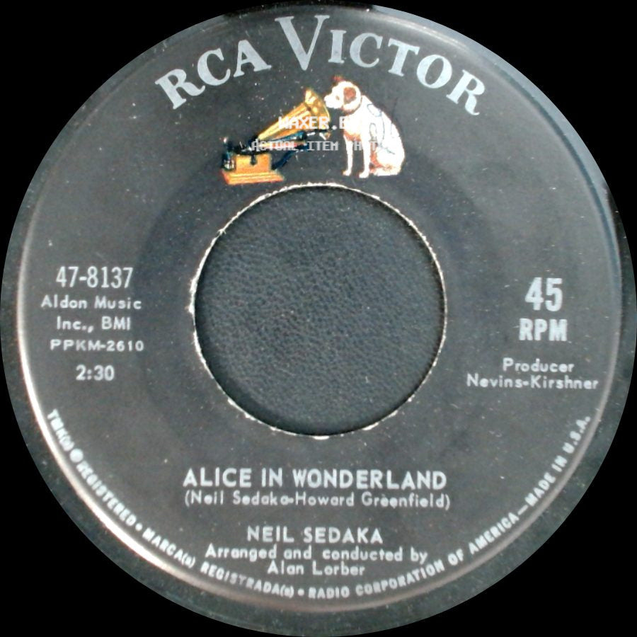 Neil Sedaka / Neil Sedaka With Stan Applebaum And His Orchestra - Alice In Wonderland / Circulate side A