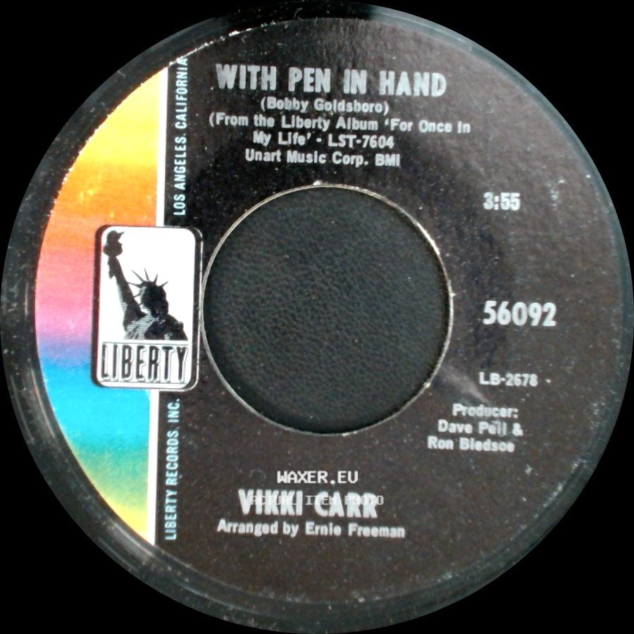 Vikki Carr - With Pen In Hand / Can't Take My Eyes Off You side A