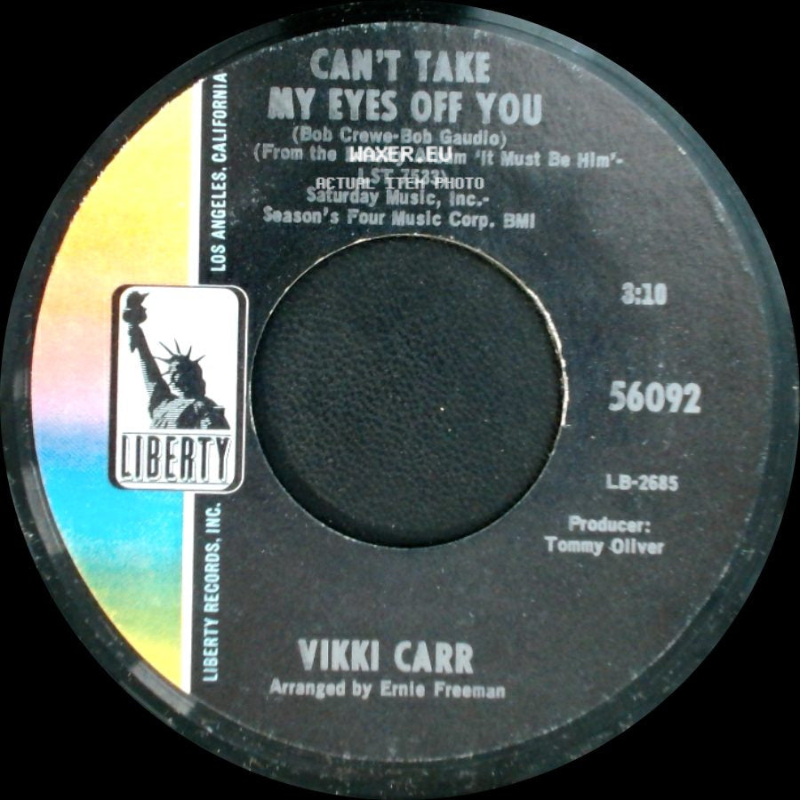 Vikki Carr - With Pen In Hand / Can't Take My Eyes Off You side B