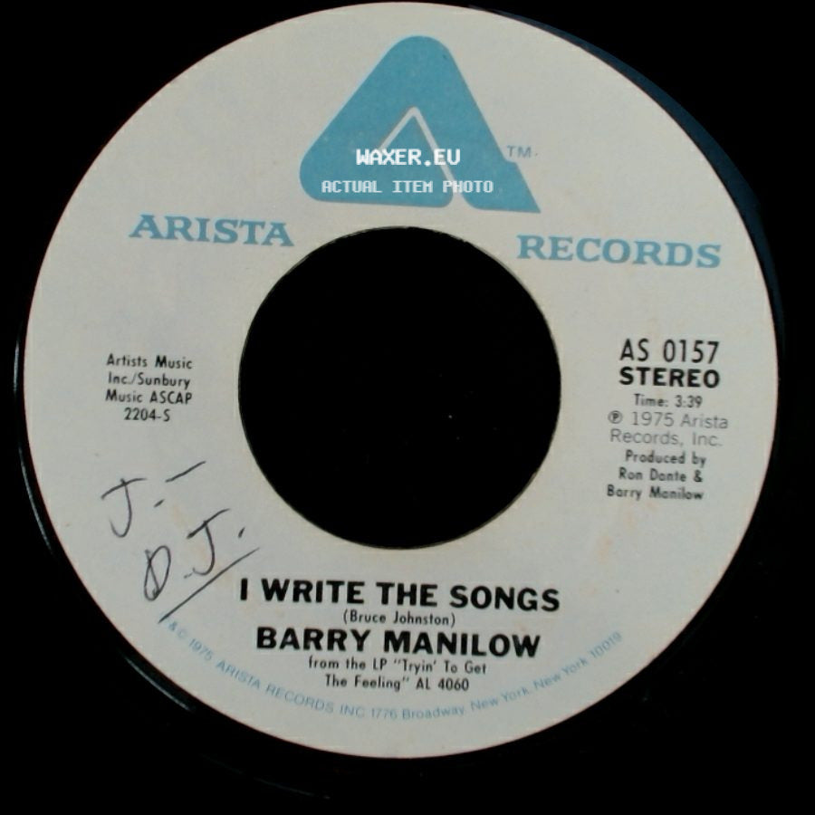 Barry Manilow - I Write The Songs / A Nice Boy Like Me side A