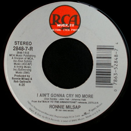 Ronnie Milsap - I Ain't Gonna Cry No More / Since I Don't Have You side A