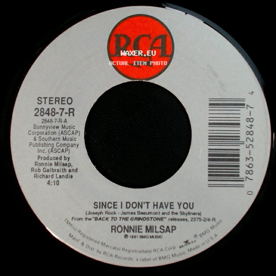 Ronnie Milsap - I Ain't Gonna Cry No More / Since I Don't Have You side B