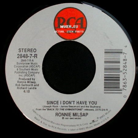 Ronnie Milsap - I Ain't Gonna Cry No More / Since I Don't Have You side B