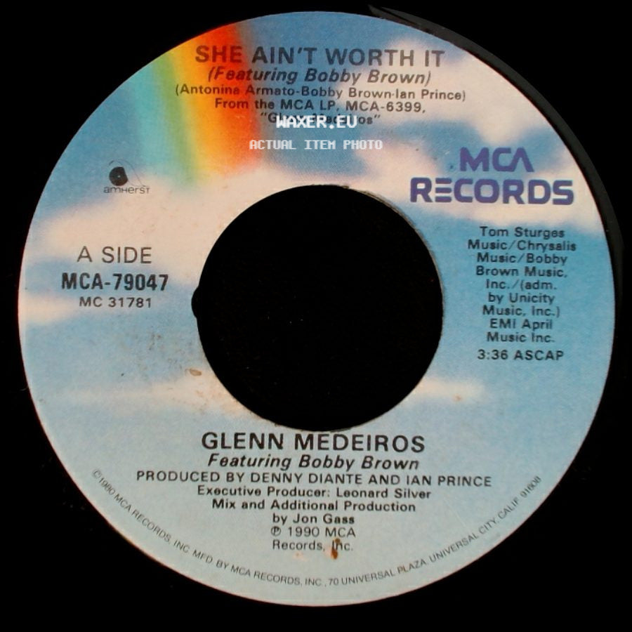 Glenn Medeiros Featuring Bobby Brown / Glenn Medeiros - She Ain't Worth It (Featuring Bobby Brown) / Victim Of Love side A