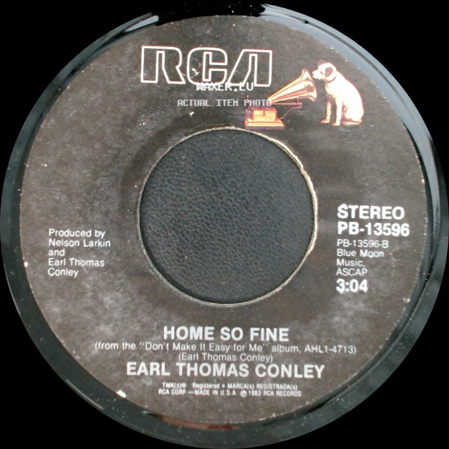 Earl Thomas Conley - Holding Her And Loving You / Home So Fine side B