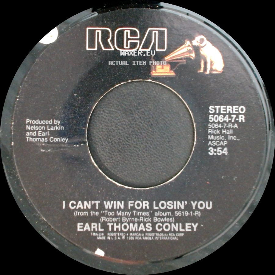 Earl Thomas Conley - Love's On The Move Again / I Can't Win For Losin' You side B