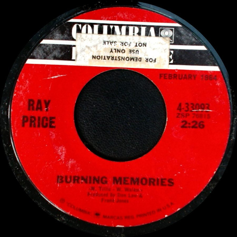 Ray Price - Burning Memories / A Thing Called Sadness side A