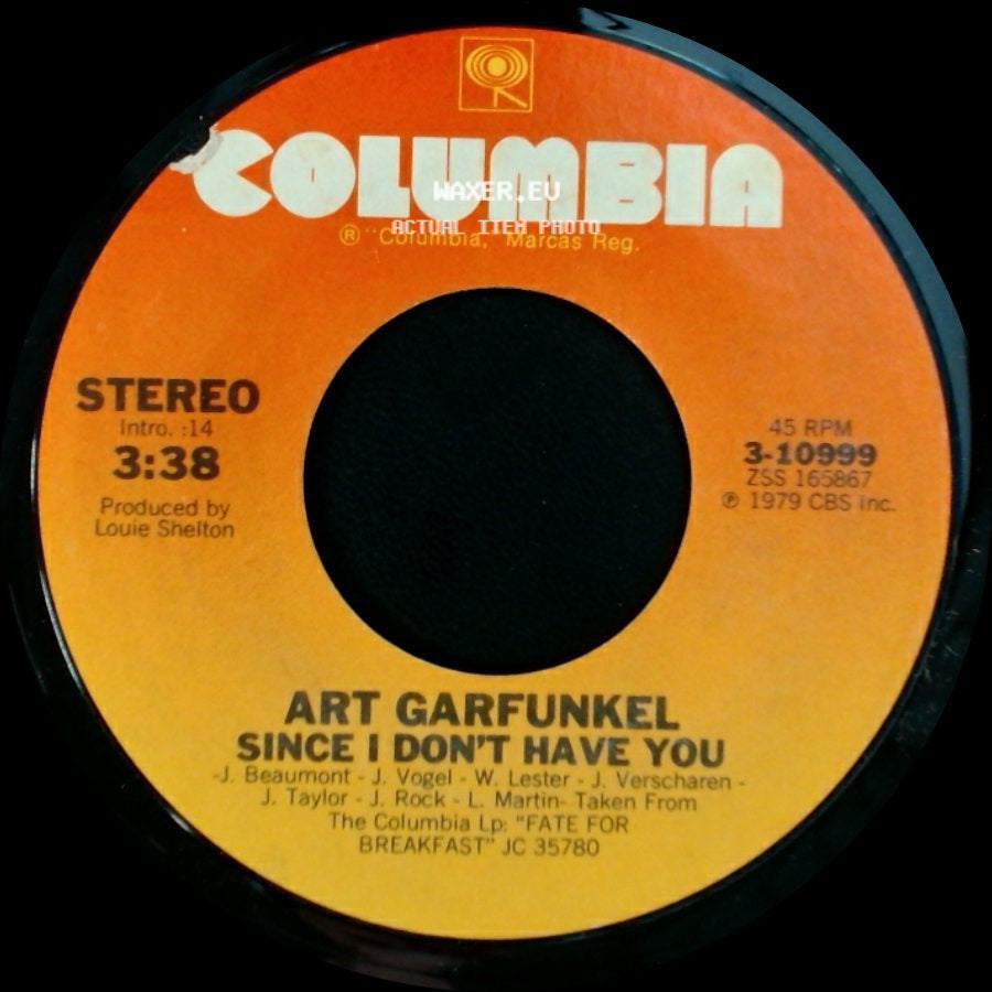 Art Garfunkel - Since I Don't Have You / When Someone Doesn't Want You side A
