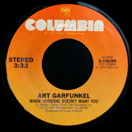 Art Garfunkel - Since I Don't Have You / When Someone Doesn't Want You side B