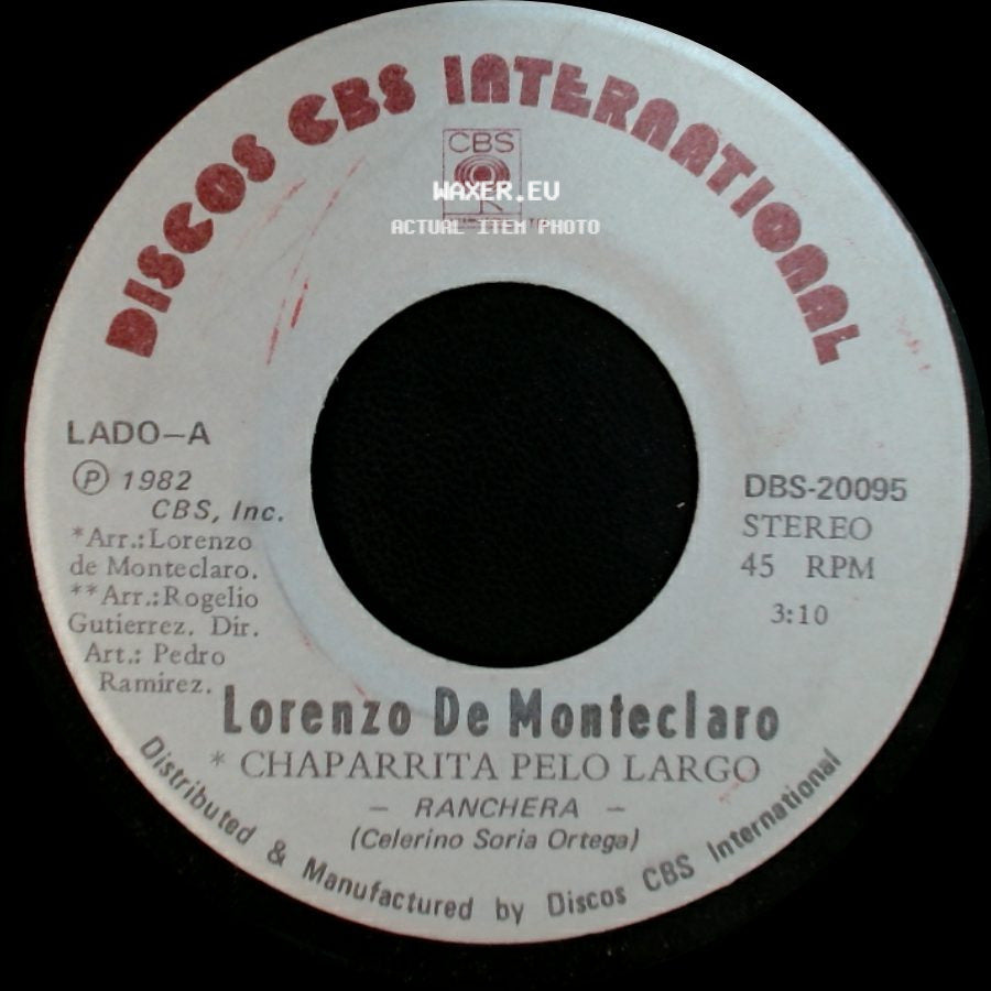 Lorenzo De Monteclaro - Concha Querida / Chaparrita Pelo Largo side B