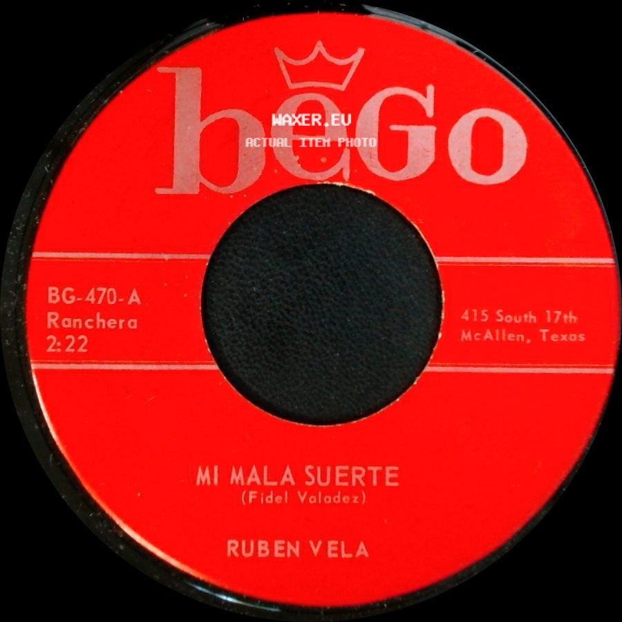 Ruben Vela - Mi Mala Suerte / Iluminame Dios side A