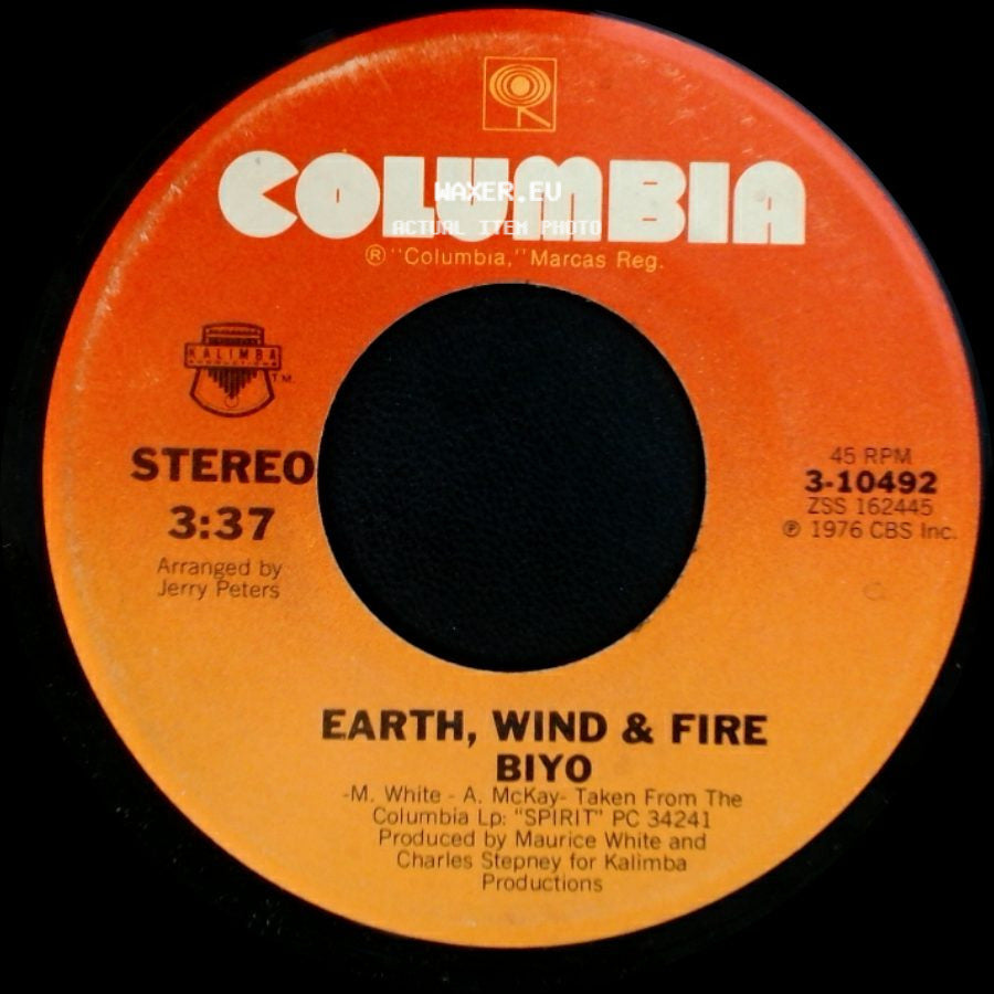 Earth, Wind & Fire - On Your Face / Biyo side B