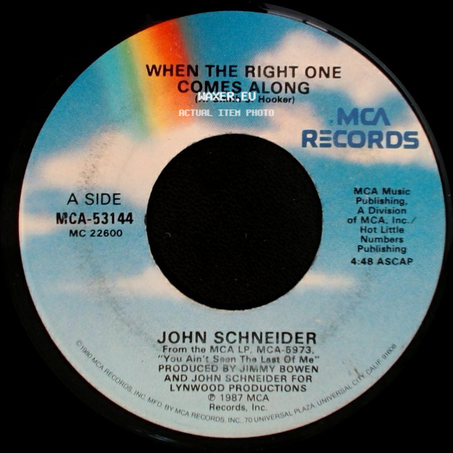 John Schneider - When The Right One Comes Along / The Gunfighter side A