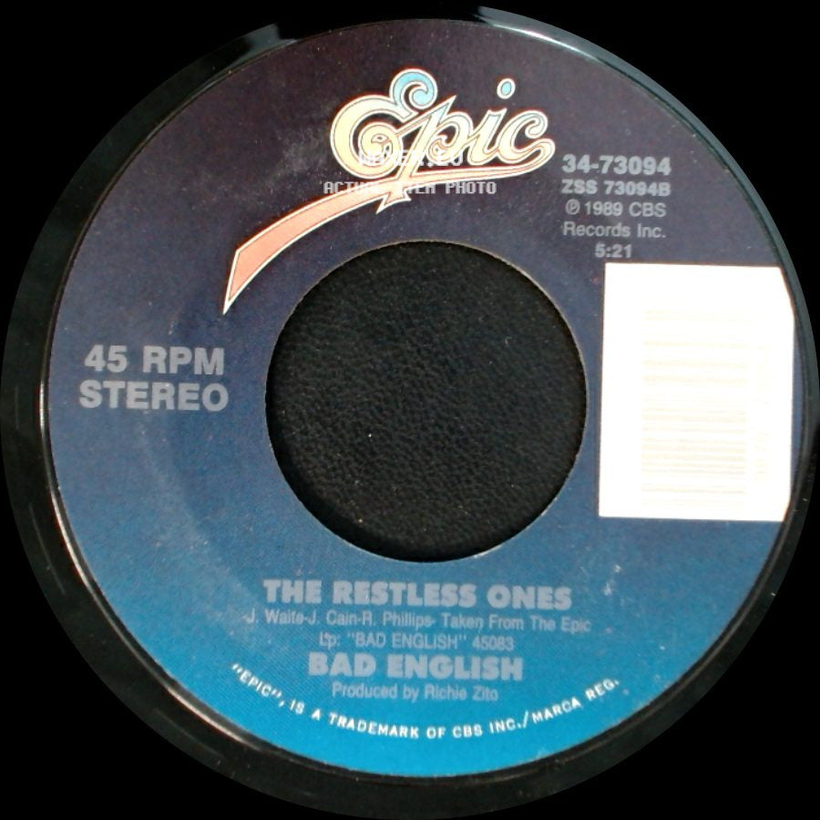 Bad English - Price Of Love (Remix) / The Restless Ones side B