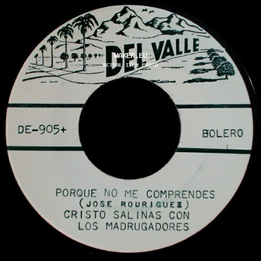 Cristo Salinas Con Los Madrugadores - Te Bajare Las Estrellas / Porque No Me Comprendes side B