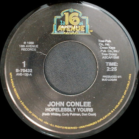 John Conlee - Hopelessly Yours / Fellow Travelers side A