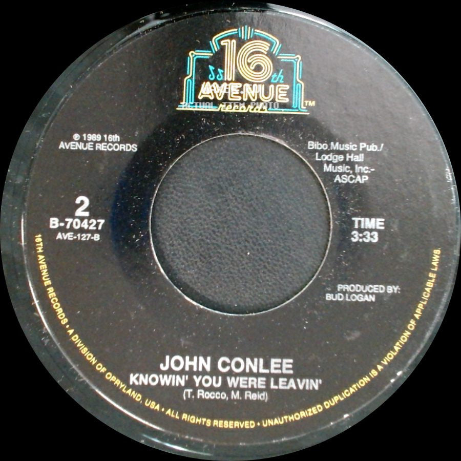 John Conlee - Fellow Travelers / Knowin' You Were Leavin' side B