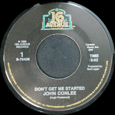John Conlee - Don't Get Me Started / Knowin' You Were Leavin' side A