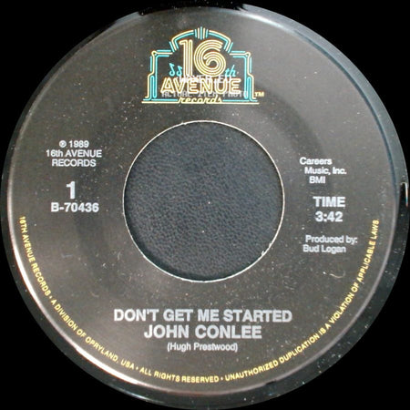 John Conlee - Don't Get Me Started / Knowin' You Were Leavin' side A