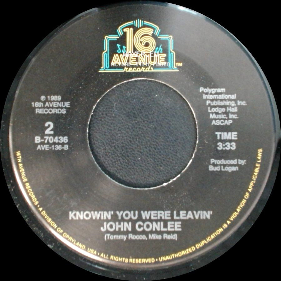 John Conlee - Don't Get Me Started / Knowin' You Were Leavin' side B