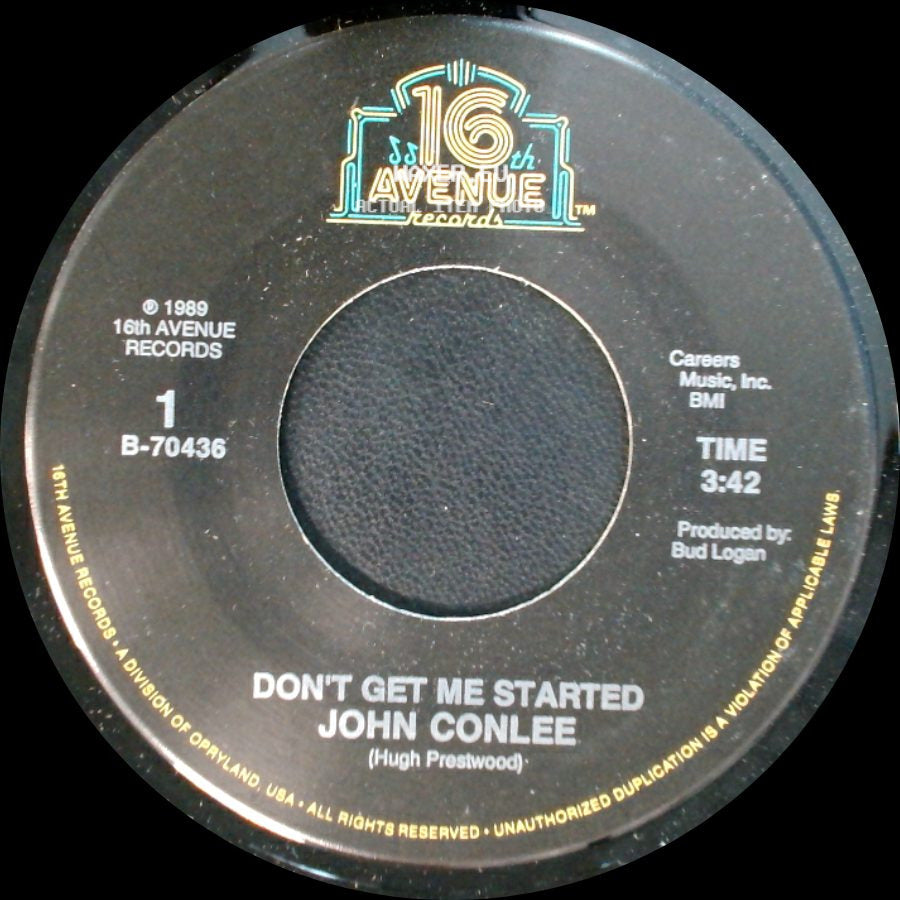 John Conlee - Don't Get Me Started / Knowin' You Were Leavin' side A