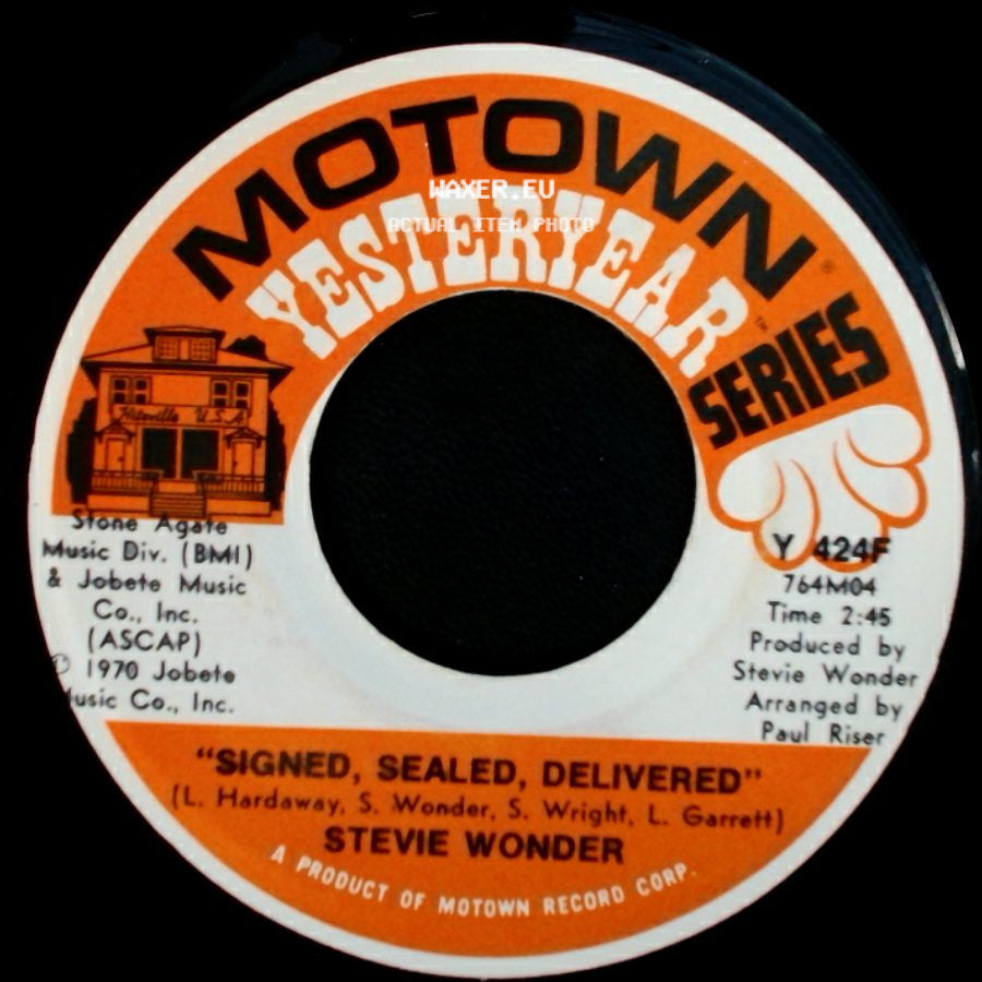 Stevie Wonder - Signed, Sealed, Delivered / Heaven Help Us All side A