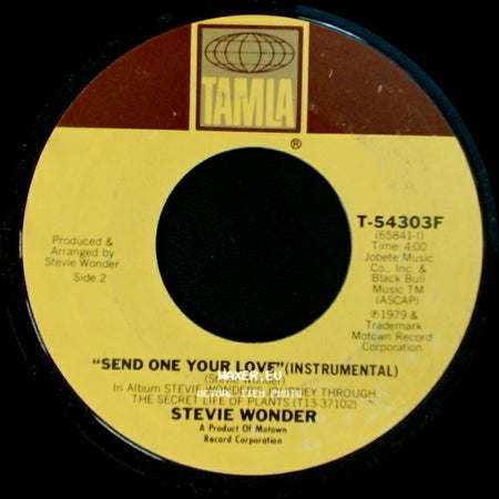 Stevie Wonder - Send One Your Love / Send One Your Love (Instrumental) side B