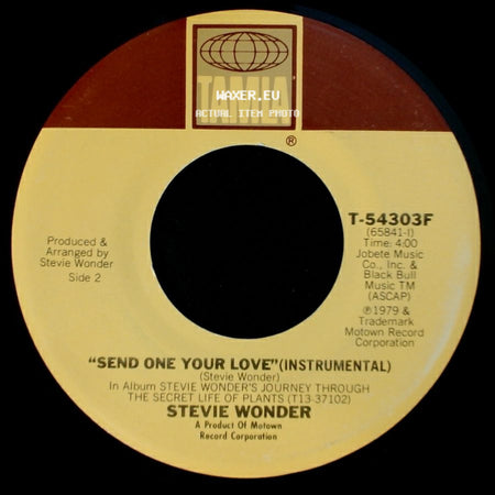 Stevie Wonder - Send One Your Love / Send One Your Love (Instrumental) side B