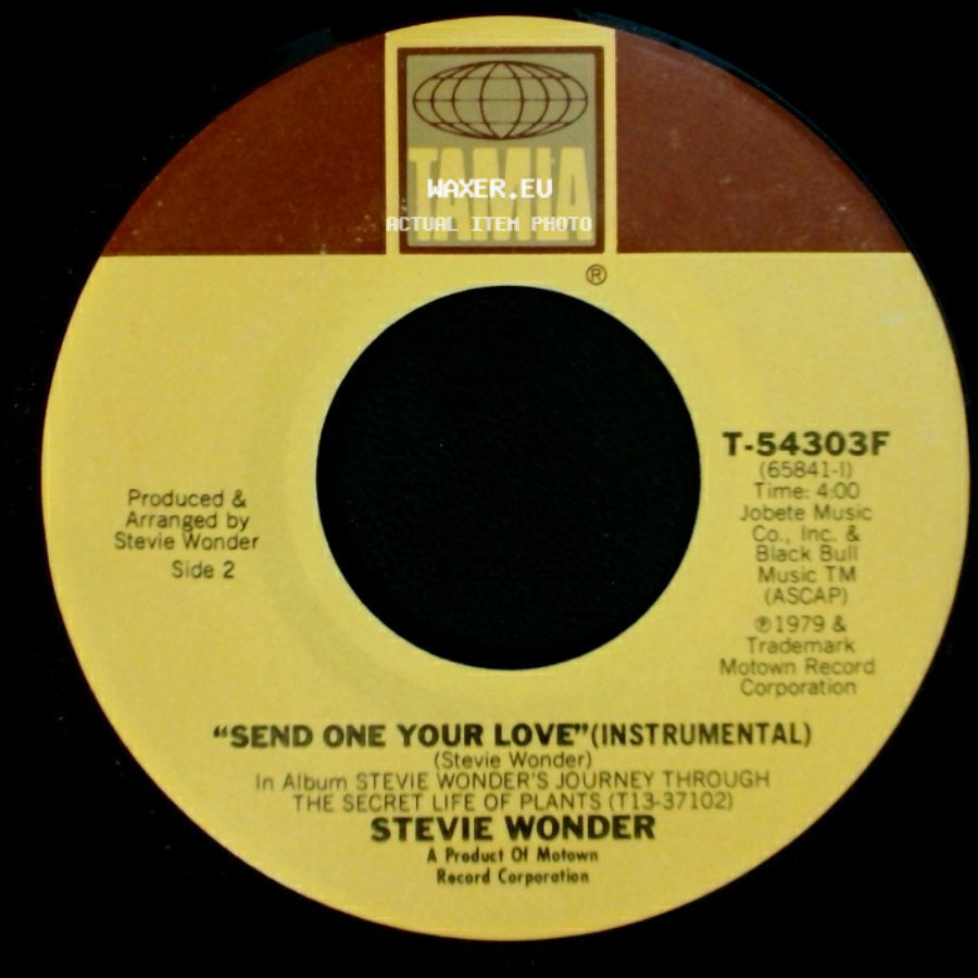 Stevie Wonder - Send One Your Love / Send One Your Love (Instrumental) side B