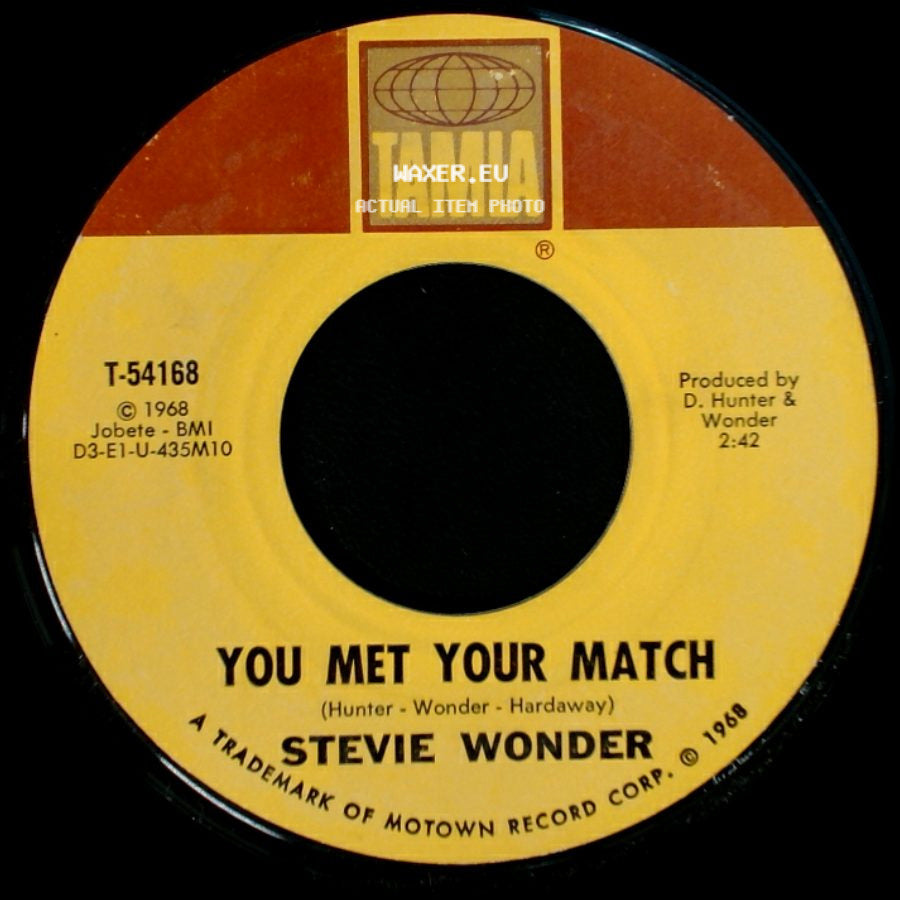 Stevie Wonder - My Girl / You Met Your Match side B