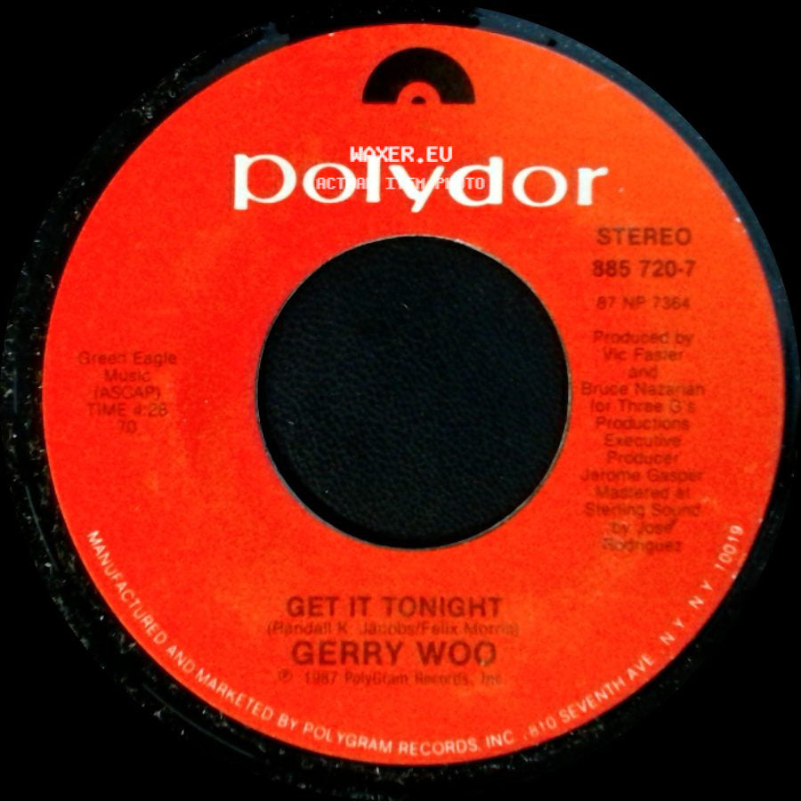 Gerry Woo - Get It Tonight / Hey There Lonely Girl side A