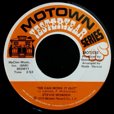 Stevie Wonder - We Can Work It Out / If You Really Love Me side A