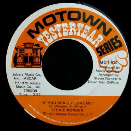 Stevie Wonder - We Can Work It Out / If You Really Love Me side B