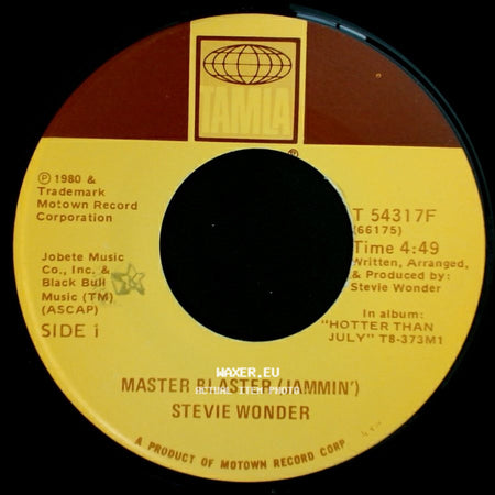 Stevie Wonder - Master Blaster (Jammin') / Master Blaster (Dub) side A