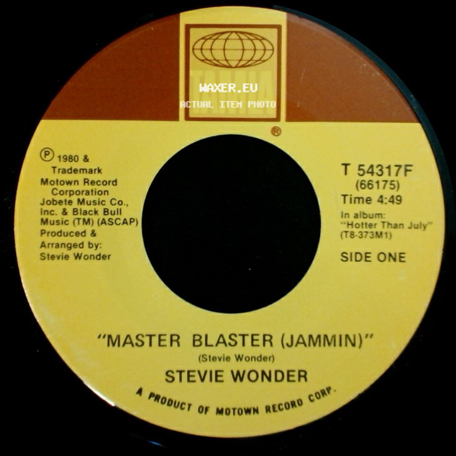 Stevie Wonder - Master Blaster (Jammin) / Master Blaster (Dub) side A
