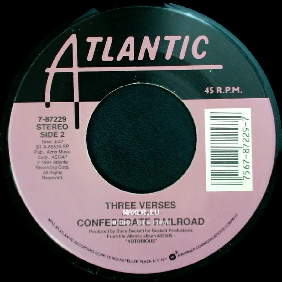 Confederate Railroad - Elvis And Andy / Three Verses side B