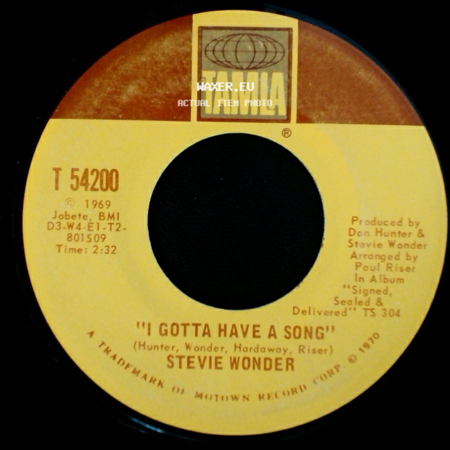 Stevie Wonder - I Gotta Have A Song / Heaven Help Us All side A