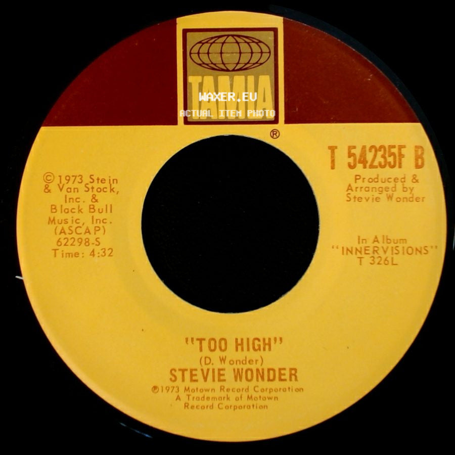 Stevie Wonder - Too High / Higher Ground side A