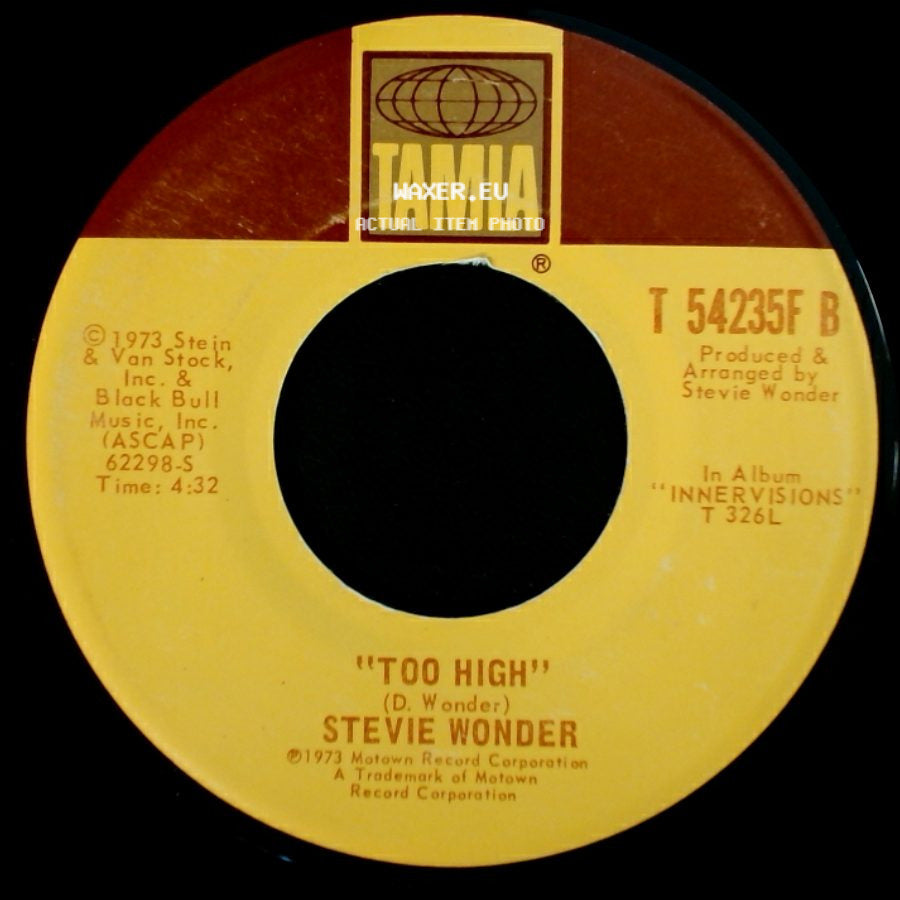 Stevie Wonder - Too High / Higher Ground side A
