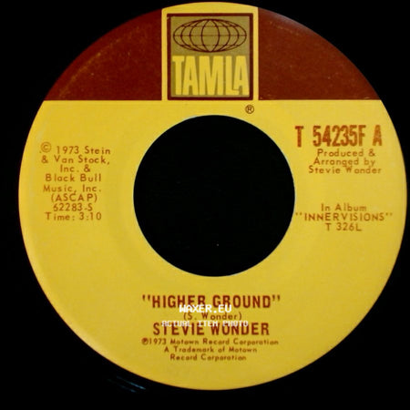 Stevie Wonder - Too High / Higher Ground side B