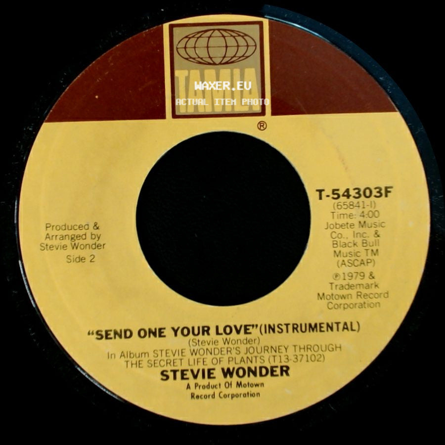 Stevie Wonder - Send One Your Love / Send One Your Love (Instrumental) side B