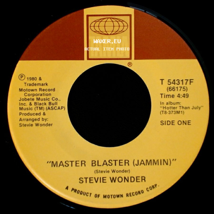 Stevie Wonder - Master Blaster (Jammin) / Master Blaster (Dub) side A