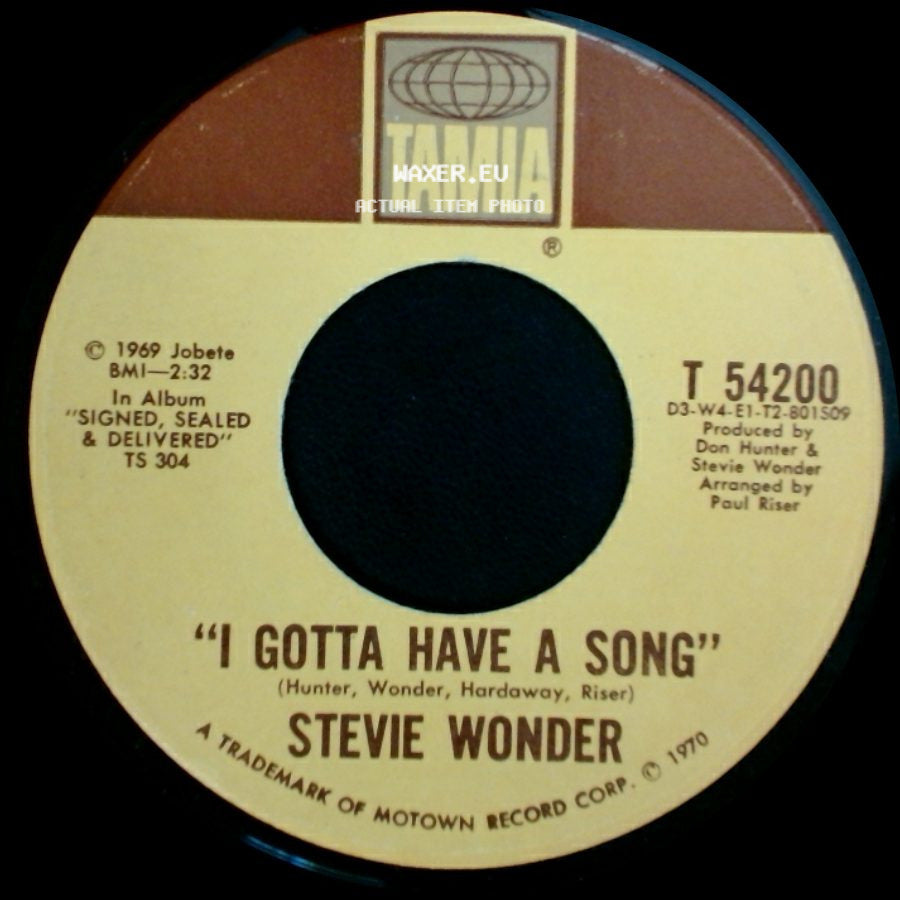 Stevie Wonder - I Gotta Have A Song / Heaven Help Us All side A