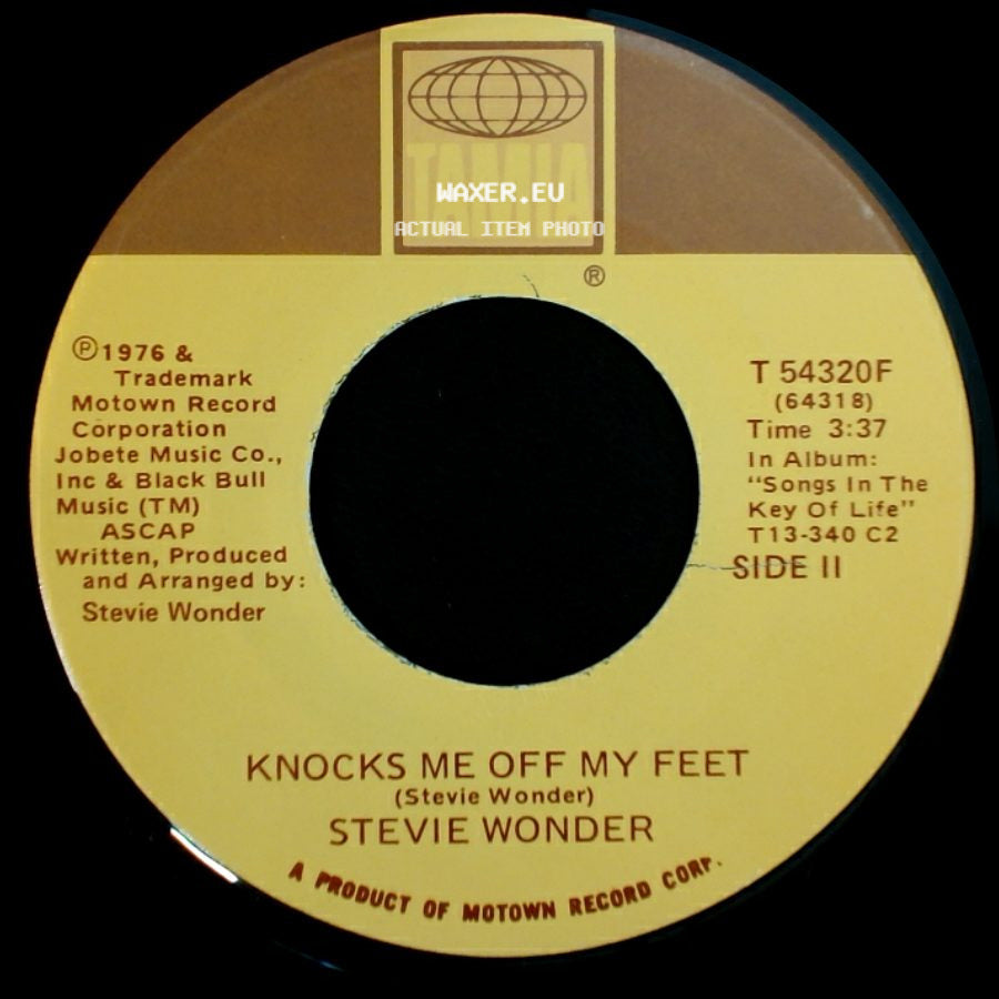 Stevie Wonder - I Ain't Gonna Stand For It / Knocks Me Off My Feet side B