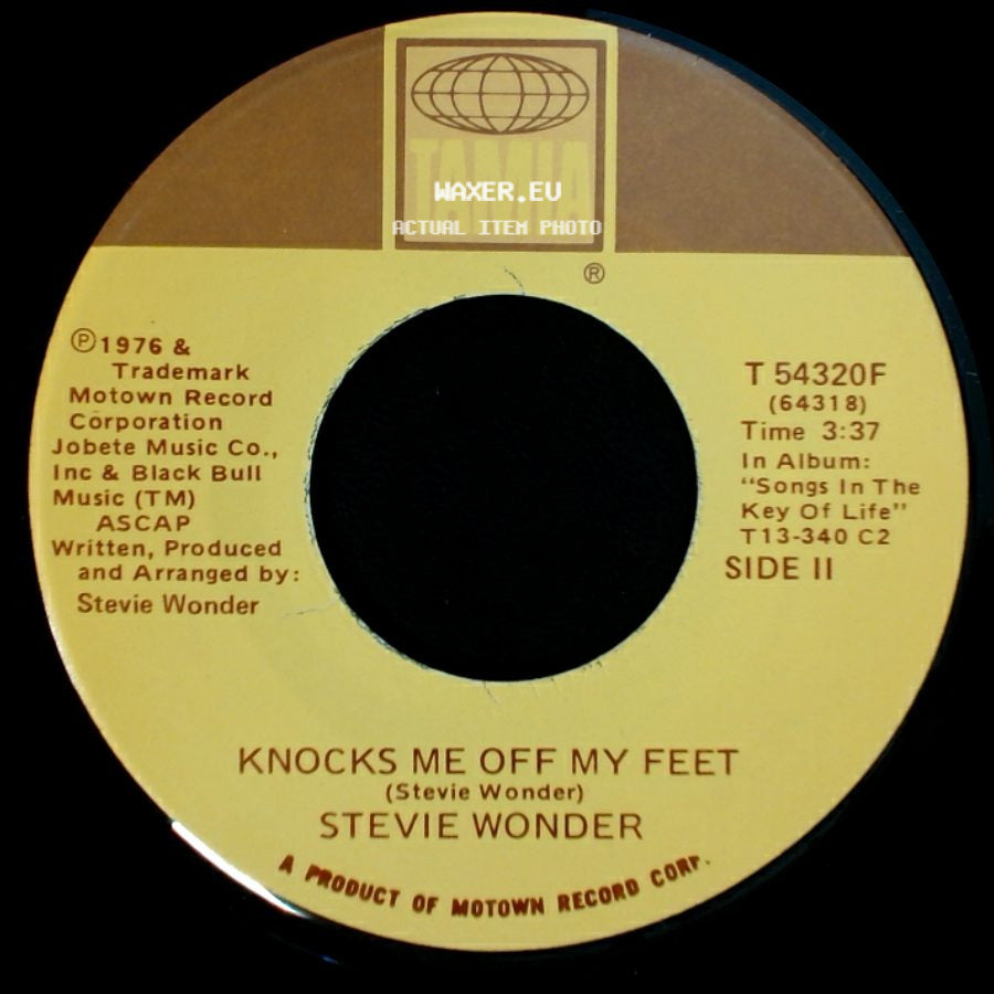 Stevie Wonder - Knocks Me Off My Feet / I Ain't Gonna Stand For It side A