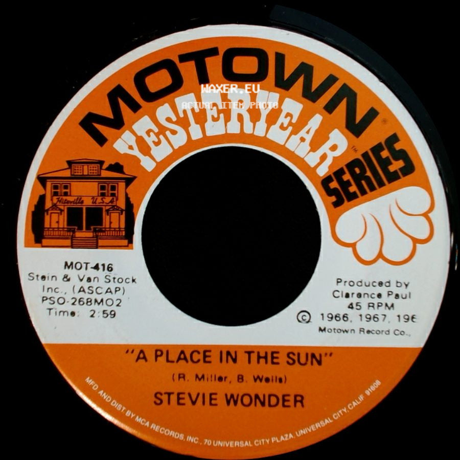 Stevie Wonder - Blowin' In The Wind / A Place In The Sun side B