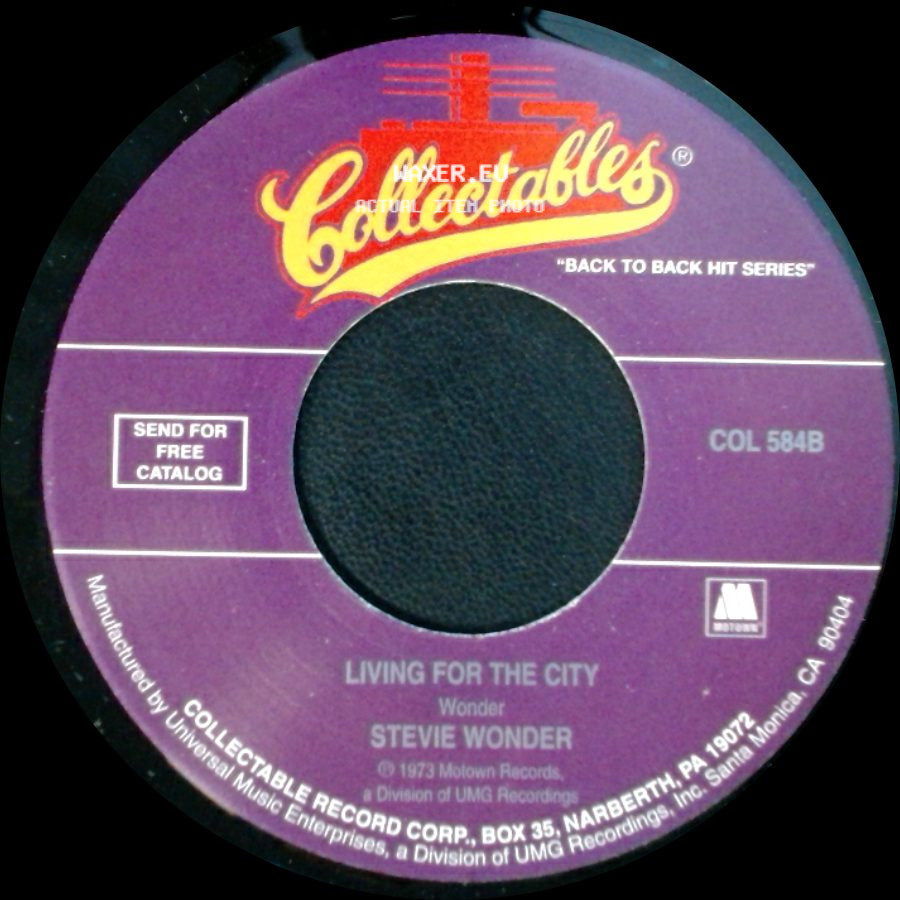 Stevie Wonder - Living For The City / Don't You Worry 'bout A Thing side A