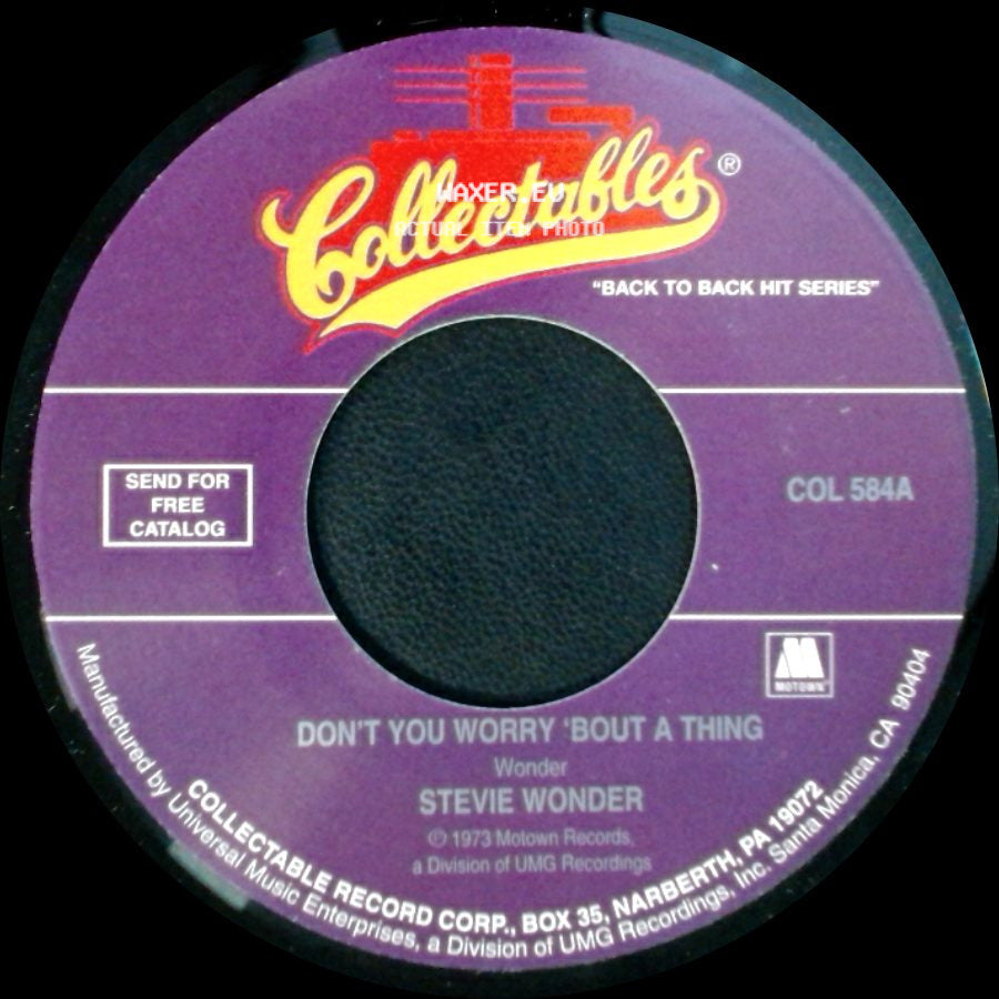 Stevie Wonder - Living For The City / Don't You Worry 'bout A Thing side B