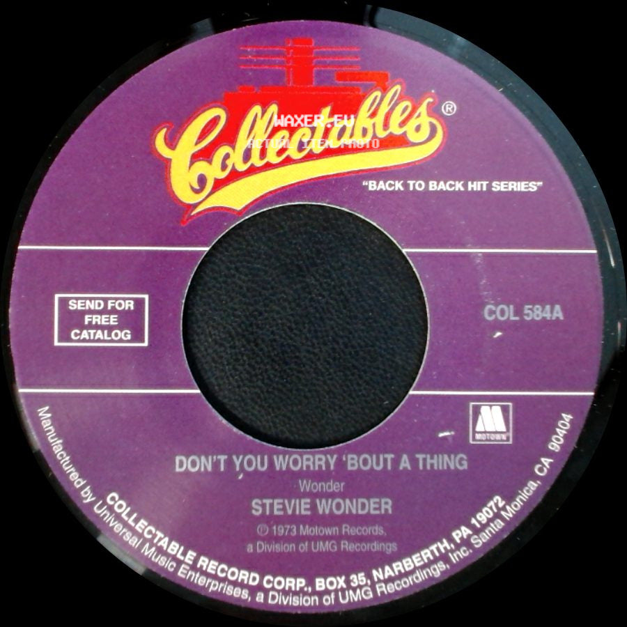 Stevie Wonder - Don't You Worry 'bout A Thing / Living For The City side A